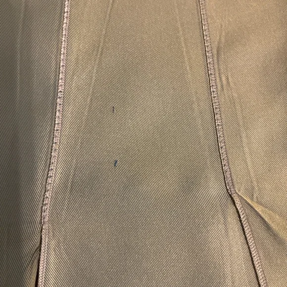 Vintage Chanel spring green / blue midi skirt w/ back slits, XS (34) - Picture 11 of 12